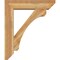 Ekena Millwork Legacy Slat Rough Sawn Bracket w/ Offset Brace, Western Red Cedar, 8"W x 34"D x 40"H BKT0806X34X40LEC06RWR - alternate 4
